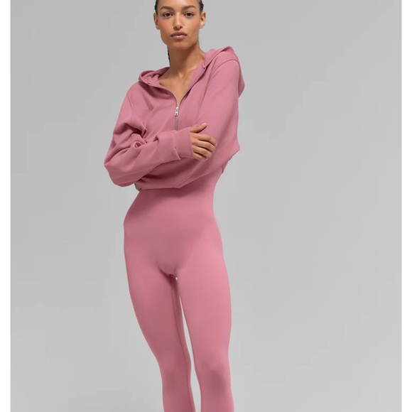 ALO Yoga Pink Zip-Up Hoodie - Picture 4 of 4